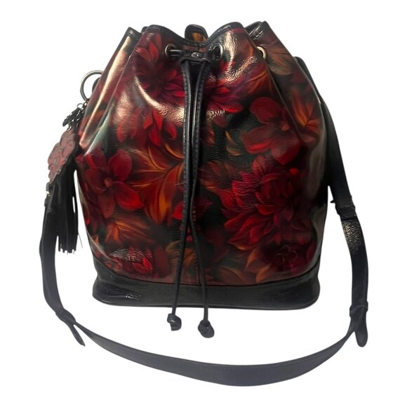 Patricia Nash Red Floral Crossbody Bag - Picture 3 of 15